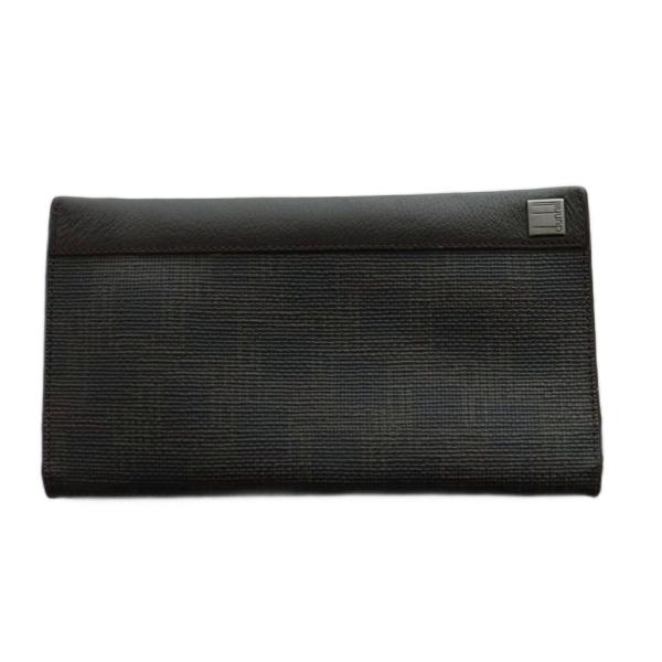 ダンヒル dunhill 長財布 二つ折り 総柄 レザー 黒 ブラック /SS ■OS ■GY11 ...