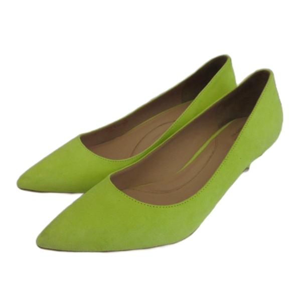 コールハーン COLE HAAN パンプス スエード ポインテッドトゥ ミドルヒール 8 25cm ...