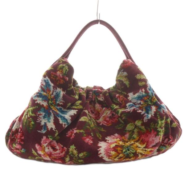フェイラー FEILER ハンドバッグ ワンハンドル 花柄 ボルドー /YO5 ■GY18 レディー...