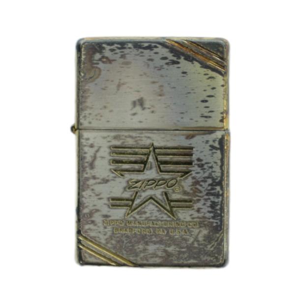 ジッポー ZIPPO ジャンク品 オイルライター 喫煙グッズ 喫煙具 タバコ ロゴ ゴールドカラー ...