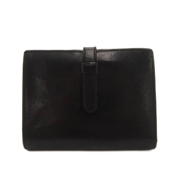 コーチ COACH 二つ折り財布 ウォレット 手帳型 レザー 型押しロゴ 黒 ブラック /KB ■G...