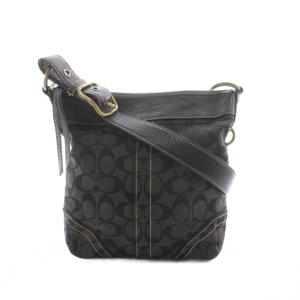 コーチ COACH ショルダーバッグ 黒 ブラック モノグラム柄 ステッチデザイン 10402 /RI ■OS ■GY11 メンズ