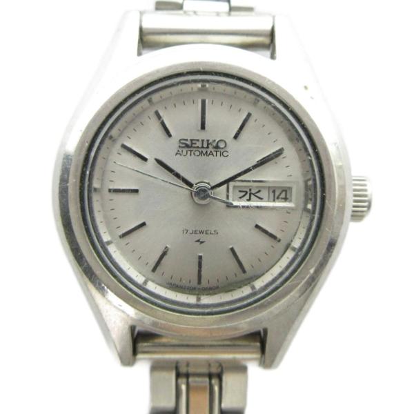 セイコー SEIKO 2206-0760 腕時計 自動巻き ウォッチ カレンダー付き シルバー色 ■...