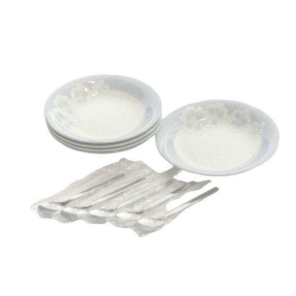 未使用品 ジバンシィ GIVENCHY パスタ カレーセット スプーン付 5客 ロゴ 花柄 食器 皿...