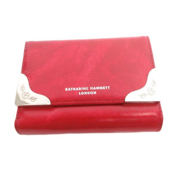 キャサリンハムネット KATHARINE HAMNETT 3つ折り財布 ウォレット 小銭入れあり が...