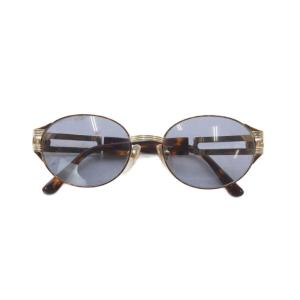 イヴサンローラン YVES SAINT LAURENT サングラス フルリム べっ甲柄 ゴールドメタルフレーム ロゴ ゴールド色 31-6705