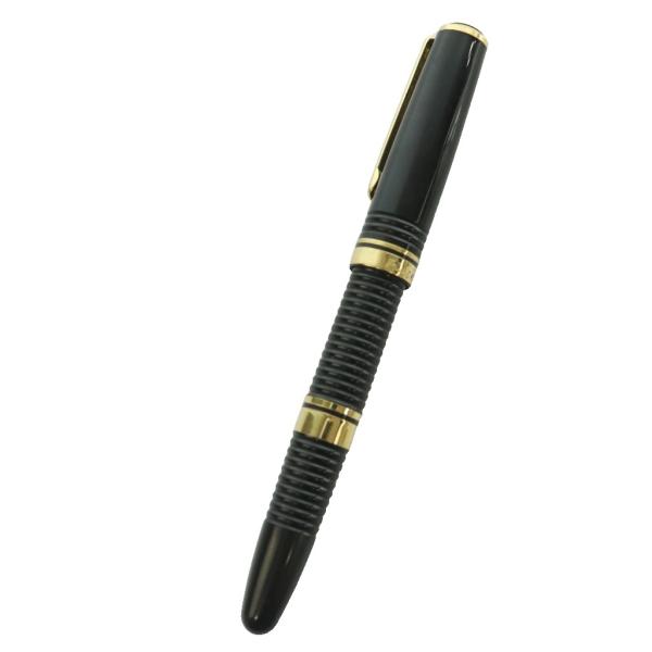 プラチナ PLATINUM 万年筆 ペン先14K ギャザー 黒 ブラック ゴールドカラー /SS ■...