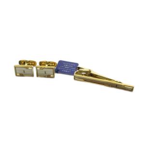 イヴサンローラン YVES SAINT LAURENT ネクタイピン カフスボタン アクセサリー セット ロゴ ゴールド色 ■GY18 /MQ メンズ
