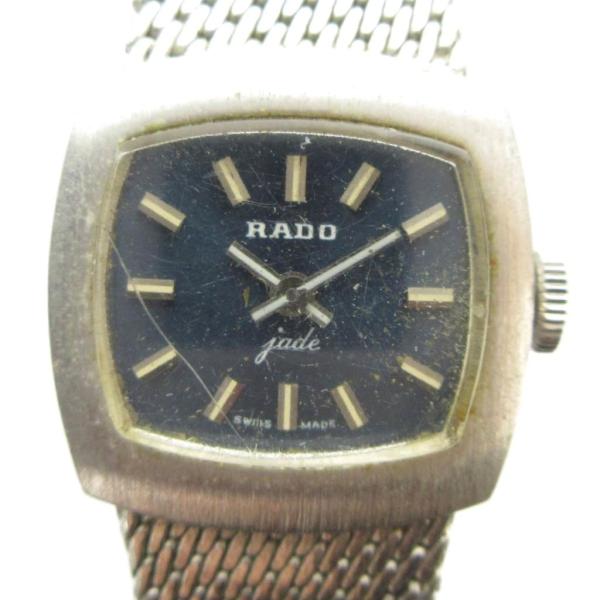 ラドー RADO 5518 腕時計 ウォッチ 手巻き 青文字盤 シルバー色 ■GY18 /MQ レデ...