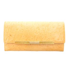 サマンサタバサプチチョイス Samantha Thavasa Petit Choice 美品 長財布 ウォレット 小銭入れあり 二つ折り レザー ロゴ オレンジ /MG