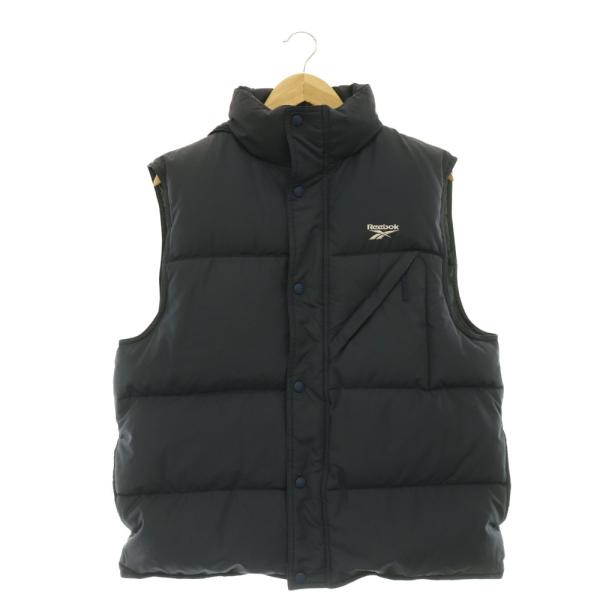 リーボック Reebok ダウンベスト アウター L 紺 ネイビー /NR ■GY18 メンズ