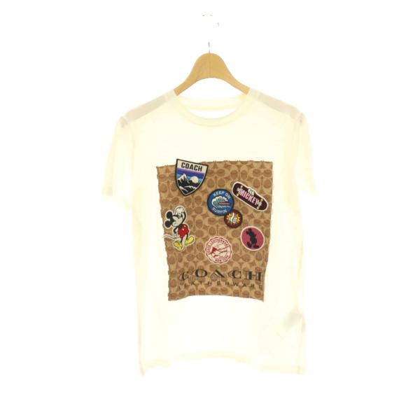 コーチ COACH ×ディズニー DISNEY Tシャツ 半袖 カットソー シグネチャー ミッキーマ...
