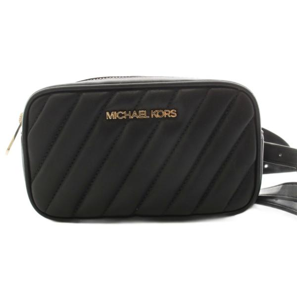 マイケルコース MICHAEL KORS ボディバッグ ウエストバッグ レザー キルティング ロゴ ...