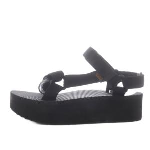 テバ Teva FLATFORM UNIVERSAL サンダル クラシックストラップ プラットフォーム 厚底 ベルクロ US8 ブラック1008844 /YO4 ■ レディース