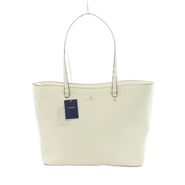 未使用品 サマンサ＆シュエット samantha&amp;chouette トートバッグ フェイクレザー 白...