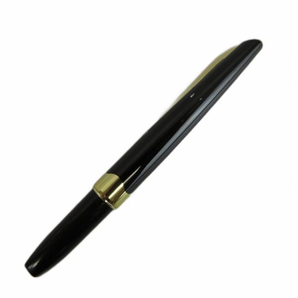 プラチナ PLATINUM 万年筆 文房具 筆記用具 ペン先18K ショート ブラック ゴールドカラ...