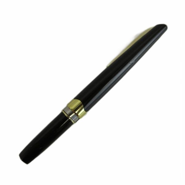 プラチナ PLATINUM ジャンク品 万年筆 文房具 筆記用具 ペン先18K ショート ロゴ 黒 ...