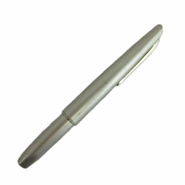 プラチナ PLATINUM 万年筆 文房具 筆記用具 ペン先18K ショート ロゴ シルバー色 /X...