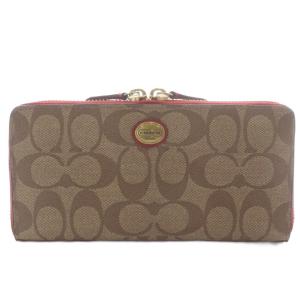 コーチ COACH 長財布 シグネチャー PVCキャンバス ベージュ /YO33 ■GY11 レディース
