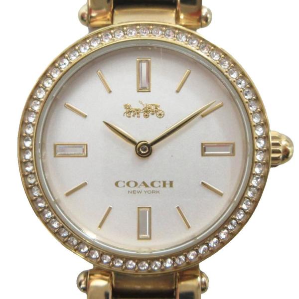 コーチ COACH CA.123.7.34.1589S 腕時計 クォーツ ウォッチ 白文字盤 ゴール...