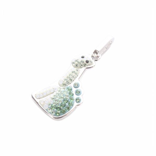 スワロフスキー SWAROVSKI チャーム キーホルダー シルバーカラー /SR ■GY11 レデ...