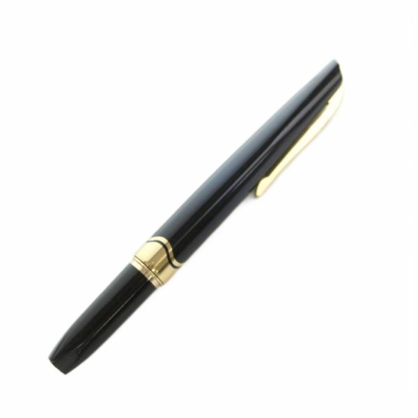 プラチナ PLATINUM 万年筆 ペン先14K 黒 金色 ブラック ゴールドカラー /MI ■GY...