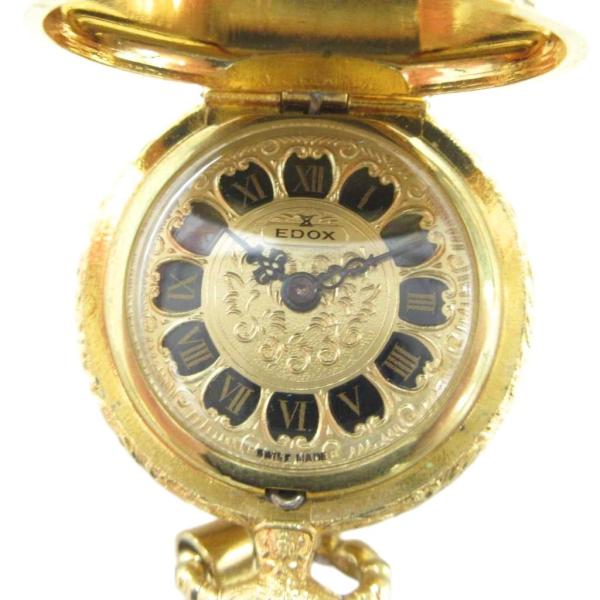 エドックス EDOX 懐中時計 ウォッチ 手巻き ローマン ゴールドカラー 金色 ■GY18 /MQ...