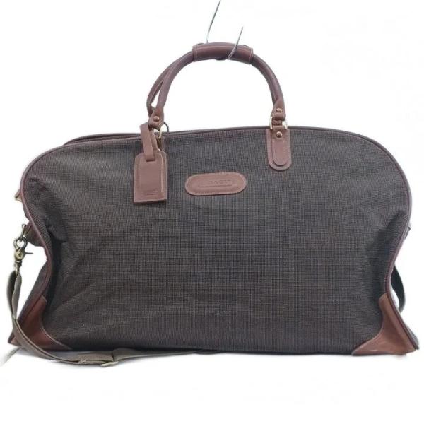 コーチ COACH ヴィンテージ ボストンバッグ ショルダー 2WAY キャンバス レザー チェック...