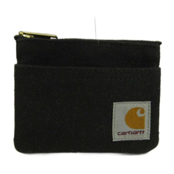 カーハート carhartt コインケース 小銭入れ キャンバス ロゴ 黒 ブラック /XZ ■GY...