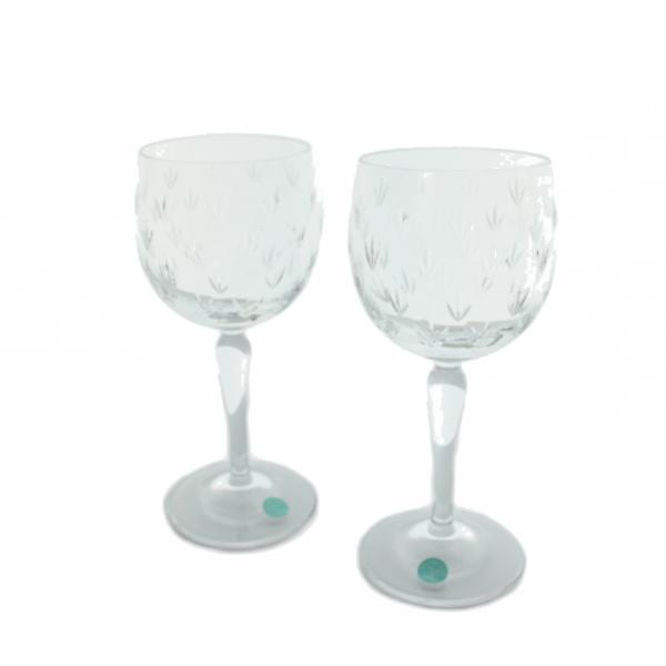 未使用品 ティファニー TIFFANY &amp; CO. フローレット ワイン グラス 2個セット 食器 ...
