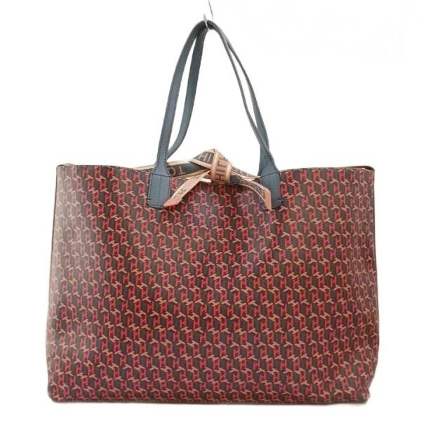 TOMMY HILFIGER TH CUBE トートバッグ 肩掛け フェイクレザー キューブモノグラ...