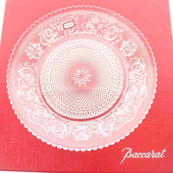 未使用品 バカラ Baccarat ARABESQUE アラベスク プレート 皿 クリスタルガラス ...