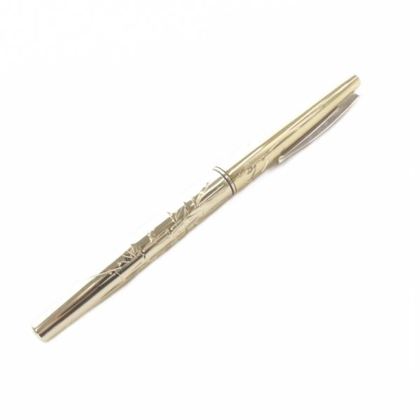 ノーブランド 文房具 万年筆 花柄 ペン先14K ゴールド色 /SR ■GY42 レディース