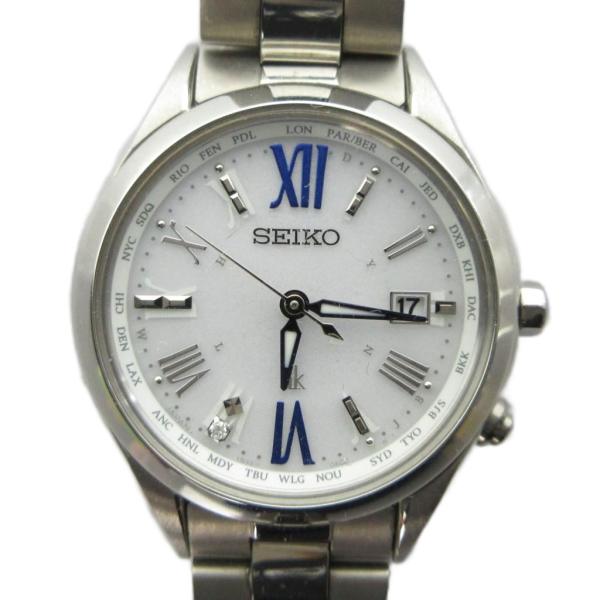 セイコー SEIKO 1B35-0AA0 腕時計 ウォッチ ソーラー ローマン カレンダー付き デイ...