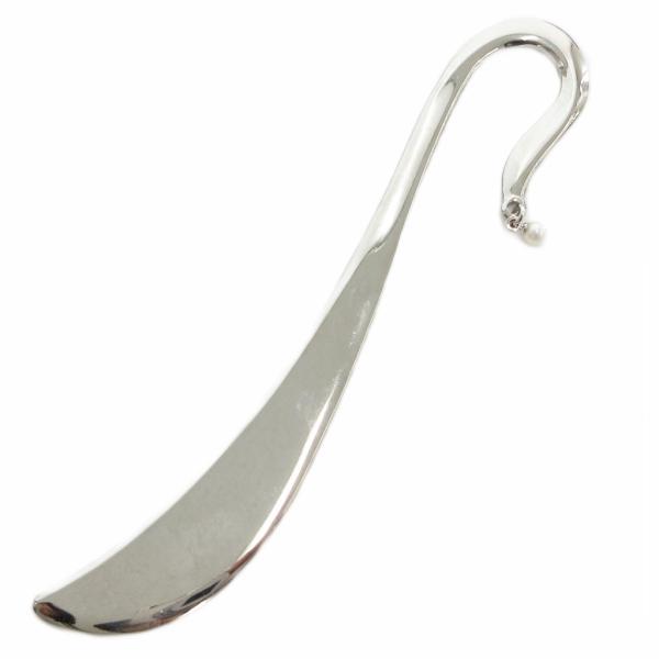 ミキモト MIKIMOTO 美品 しおり ブックマーク ベビーパール シルバー /OB ■GY18 ...