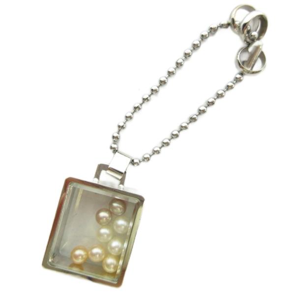タサキ 田崎 TASAKI チャーム キーホルダー ストラップ 真珠 パール入りシルバー色 ■GY1...