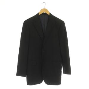 バーバリーブラックレーベル BURBERRY BLACK LABEL テーラードジャケット ストライプ 2B 背抜き 40R 紺 ネイビー /MY ■GY03 メンズ