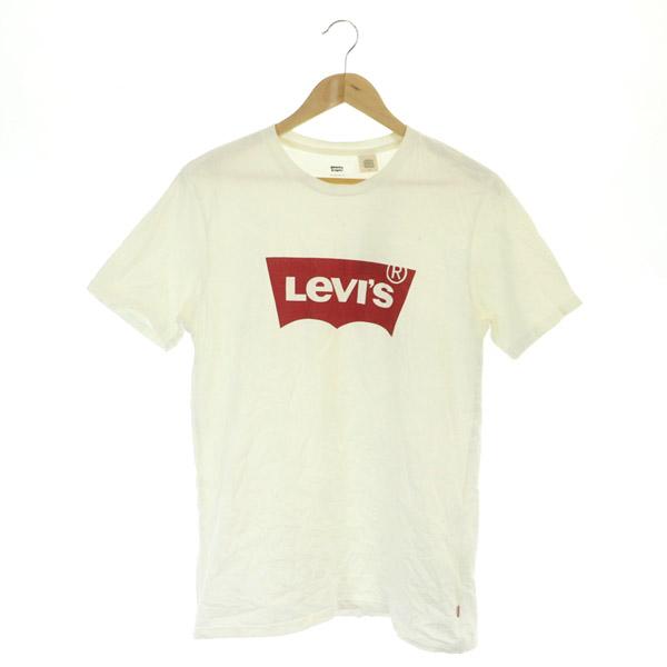 リーバイス Levi&apos;s Tシャツ カットソー 半袖 ロゴプリント コットン M 白 ホワイト /M...