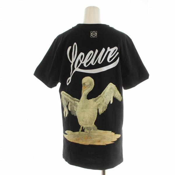 ロエベ LOEWE Tシャツ 半袖 カットソー バッグプリント ロゴプリント BIRD バード M ...