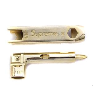 SUPREME 20AW Pipe Skate Key パイプ スケート キー マルチツール スケボー レンチ ソケット ドライバー 031310 ゴールドカラー｜vectorpremium