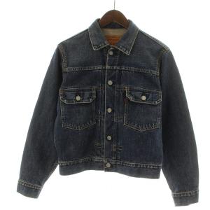 リーバイス Levi's 507 Gジャン ジージャン デニムジャケット ビッグE セカンド 2nd J02刻印 赤耳 セルビッチ 36 S 紺 71507-XX Y22｜vectorpremium