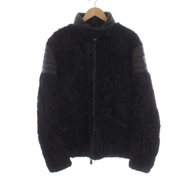 モンクレール MONCLER GRENOBLE 16AW FOURGS ダウンジャケット ラムレザー...