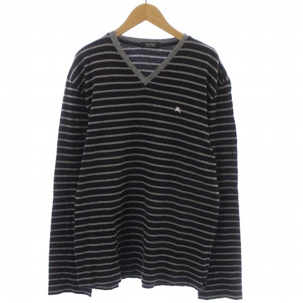 バーバリーブラックレーベル BURBERRY BLACK LABEL Tシャツ カットソー 長袖 ボ...