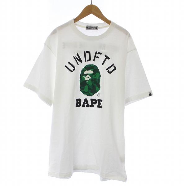 A BATHING APE × UNDEFEATED COLLEGE TEE カレッジ Tシャツ カ...
