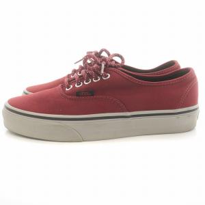 バンズ VANS オーセンティック ローカットスニーカー キャンバス US 8 赤 レッド ■GY17 /MW メンズ レディース｜vectorpremium