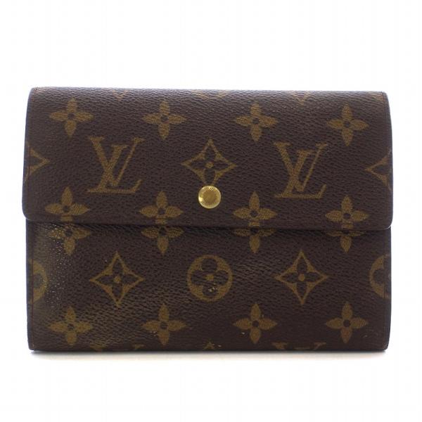 ルイヴィトン LOUIS VUITTON ポルトトレゾール エテュイ パピエ 三つ折り財布 モノグラ...