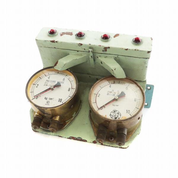 鉄道 廃品 NKS NAGANO 長野計器 圧力計 電車 部品 パーツ メーター 緑 グリーン ■G...