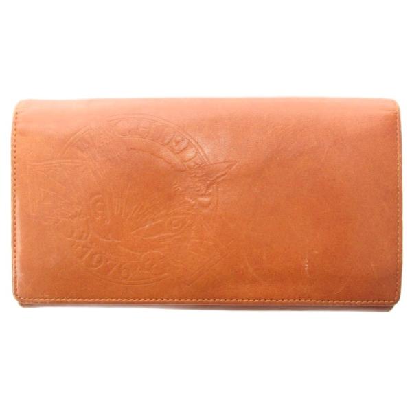 わちふぃーるど Wachifield 猫のダヤン 長財布 ウォレット レザー 茶 ブラウン /AE ...