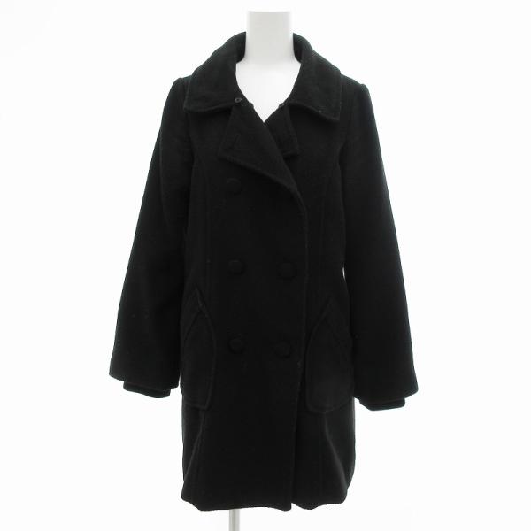 ヴァイオレット ティアラ VIOLET TIARA ダブルコート ミドル丈 ダブル パッチポケット ...