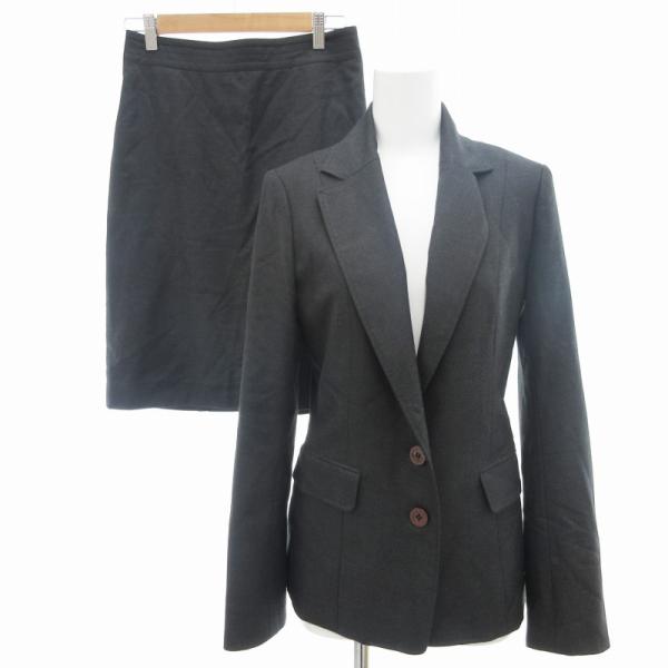 ベアトリス BEATRICE スーツ セットアップ ジャケット シングル 総裏地 スカート シルク混...